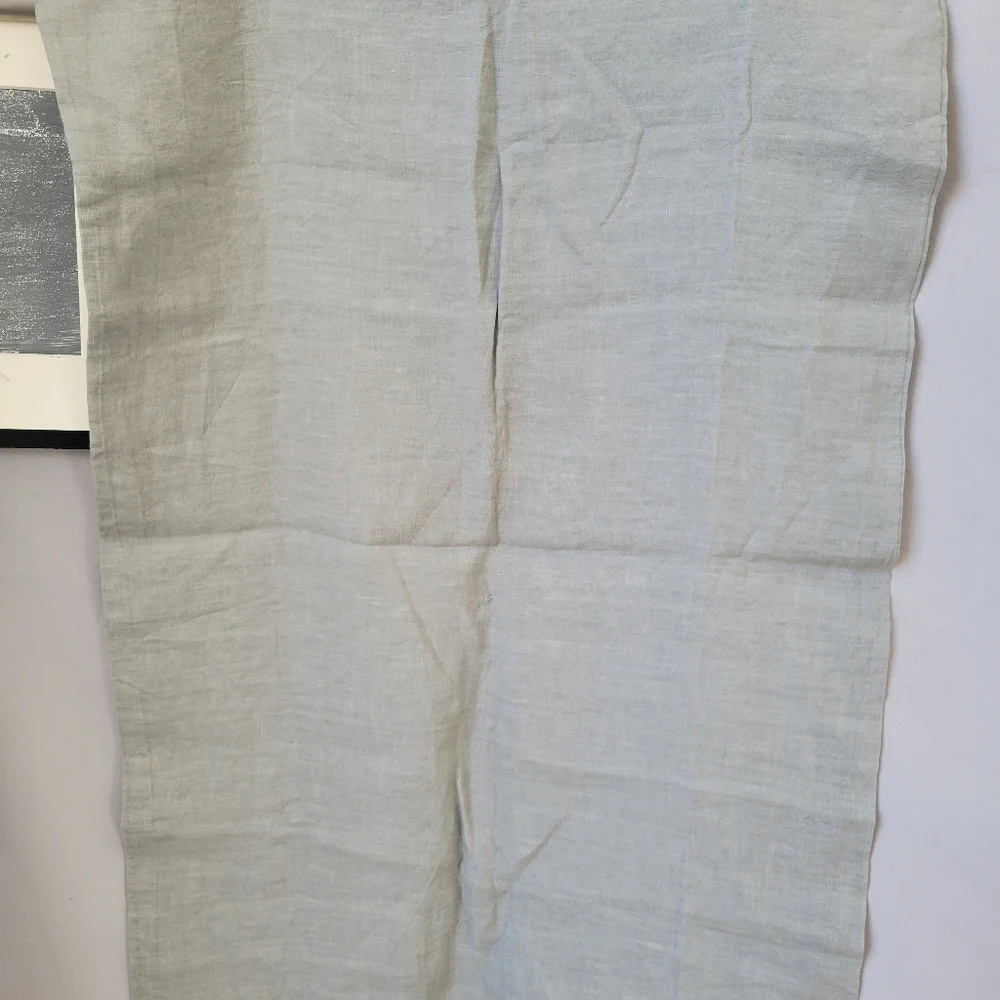 NEW Restoration Hardware Stonewashed Linen Standard Pillowcase Gray Fog